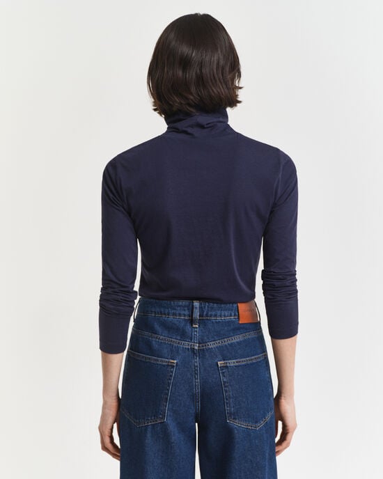 Maglia a collo alto in cotone leggero