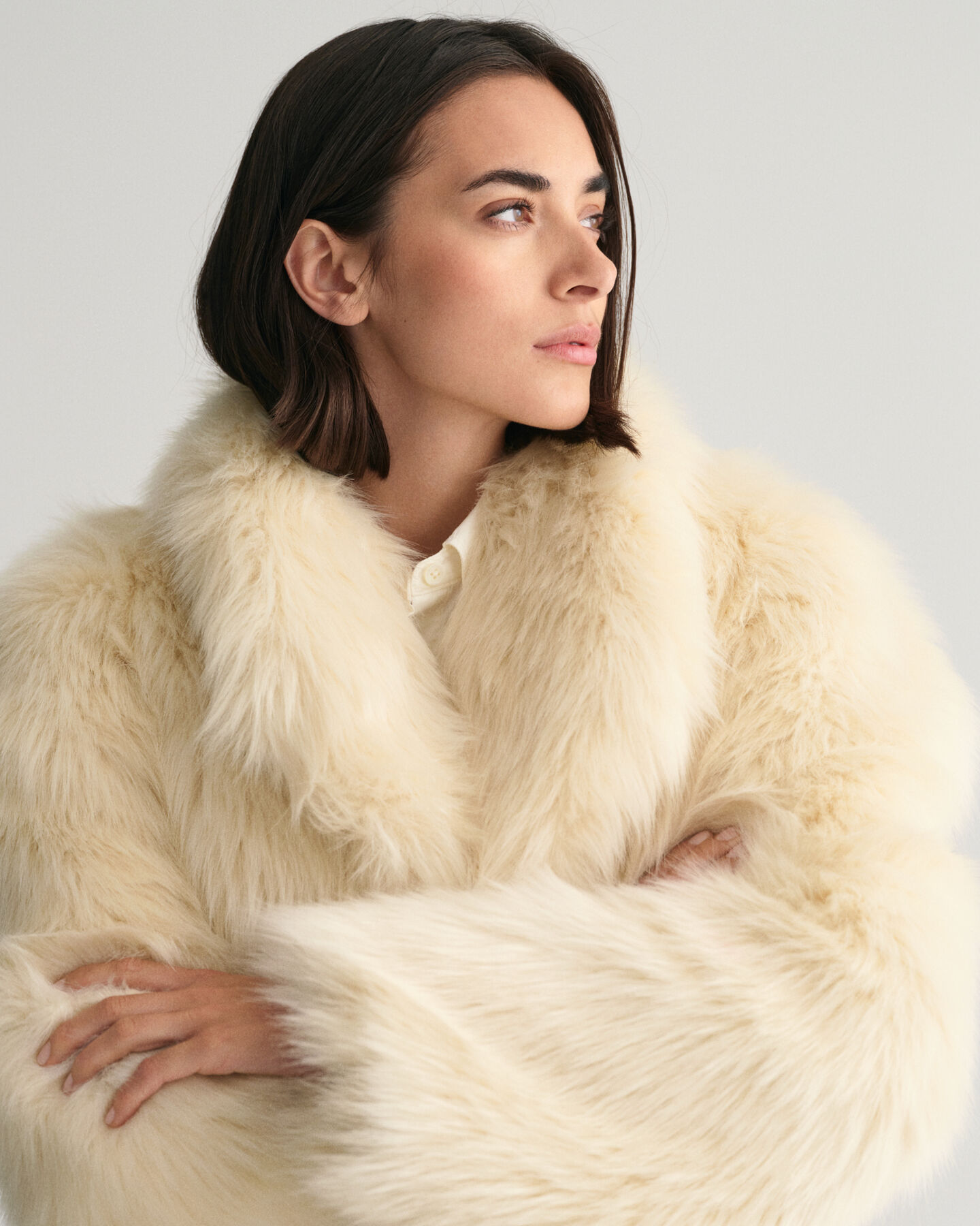 Cappotto in pelliccia sintetica