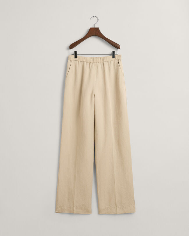 Pantaloni Pull-on in misto lino relaxed fit
