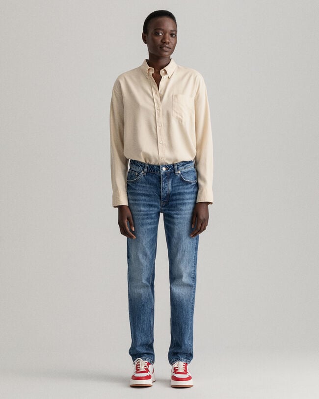 Jeans Hayle con patta con bottone regular fit