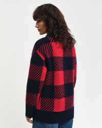 Cardigan con scollo a V Buffalo Checked