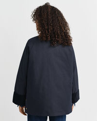 Giacca Double Decker in cotone cerata