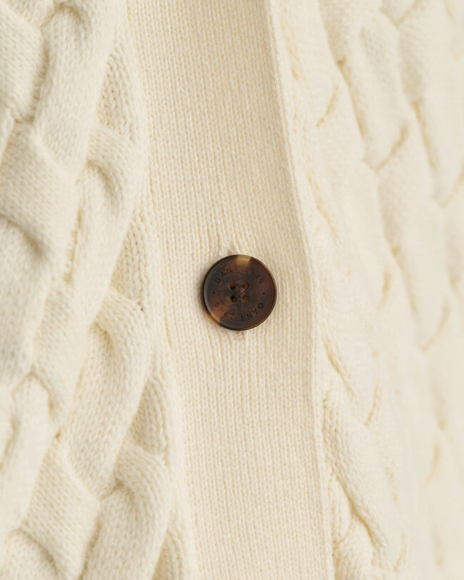 Cardigan in cotone testurizzato