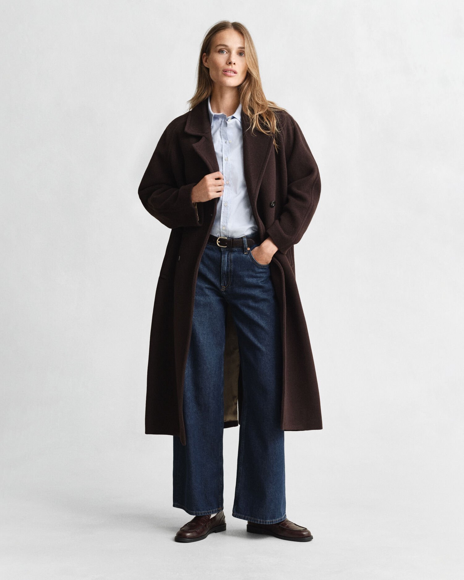 Camicia elasticizzata Oxford slim fit