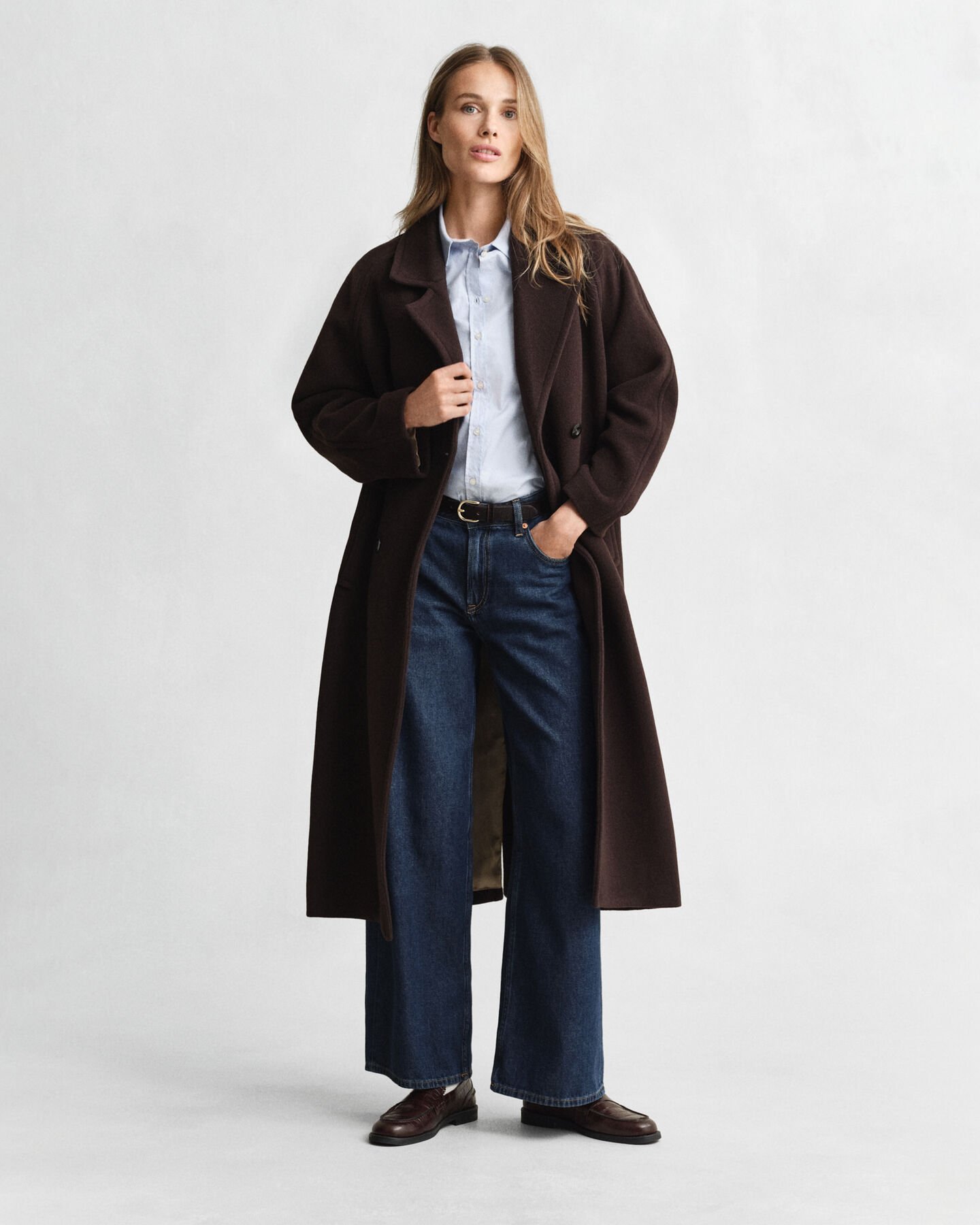 Camicia elasticizzata Oxford slim fit