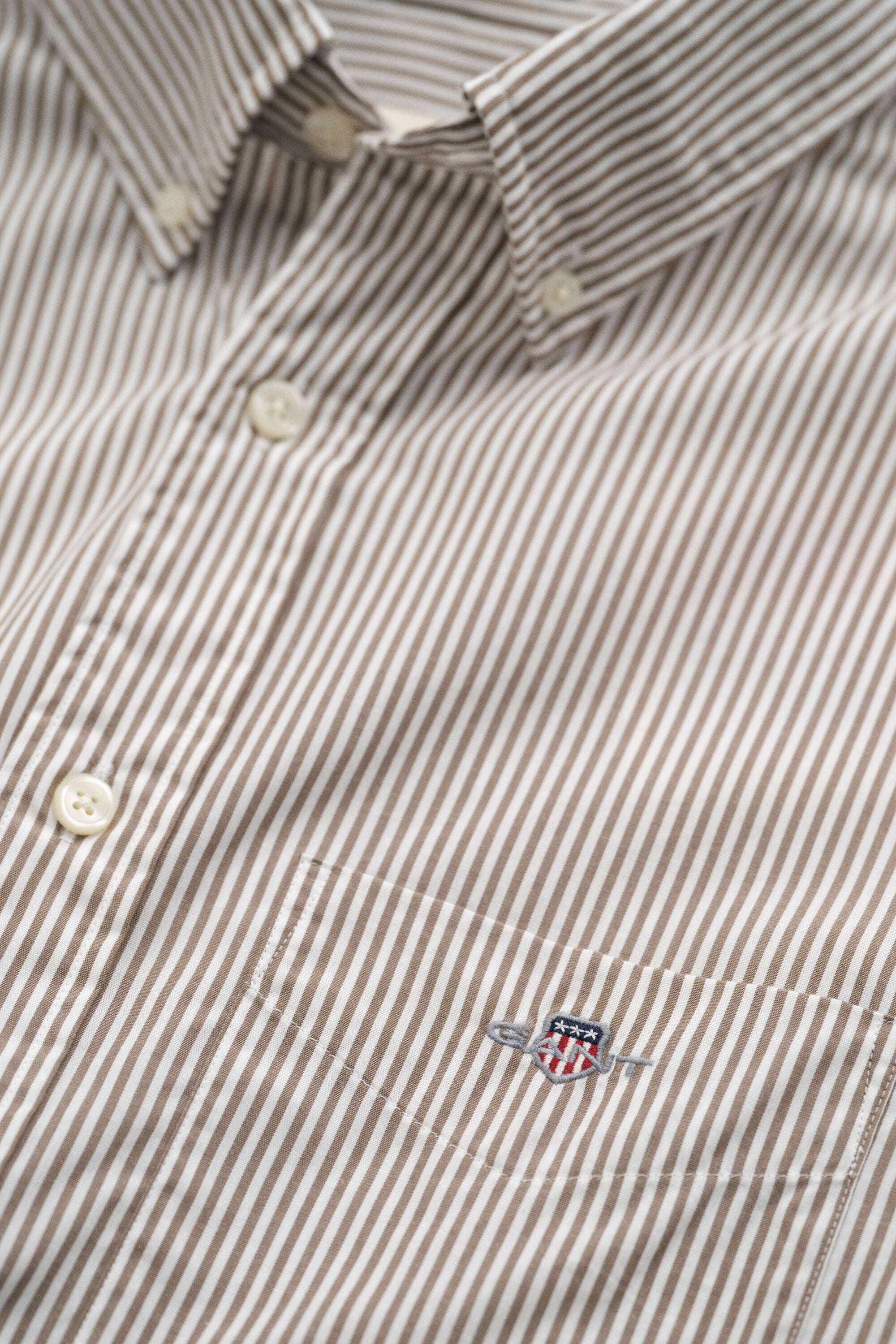 Camicia classica in popeline a righe Banker