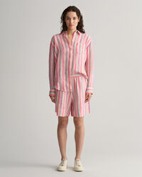 Pantaloncini Pull-On multi righe in lino