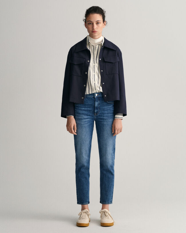 Camicia in voile di cotone Rope regular fit