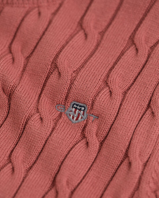 Maglia a maniche corte in cotone elasticizzato a trecce Teen Girls