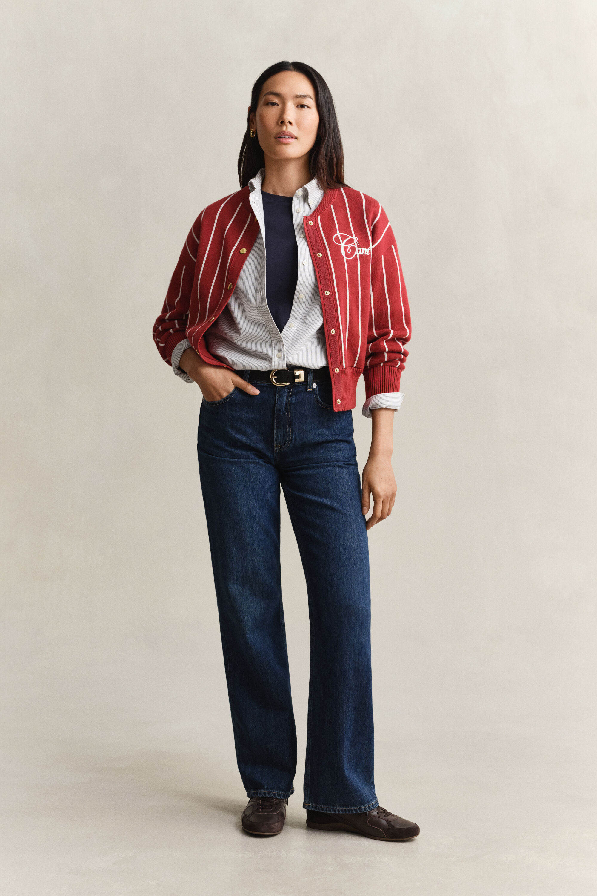 Camicia Oxford classica a righe