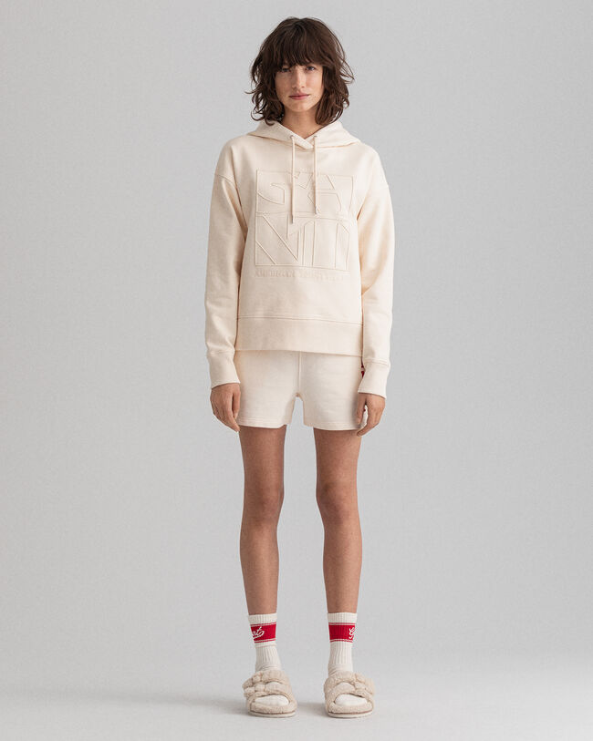 Felpa Tonal Quadrat con cappuccio e ricami