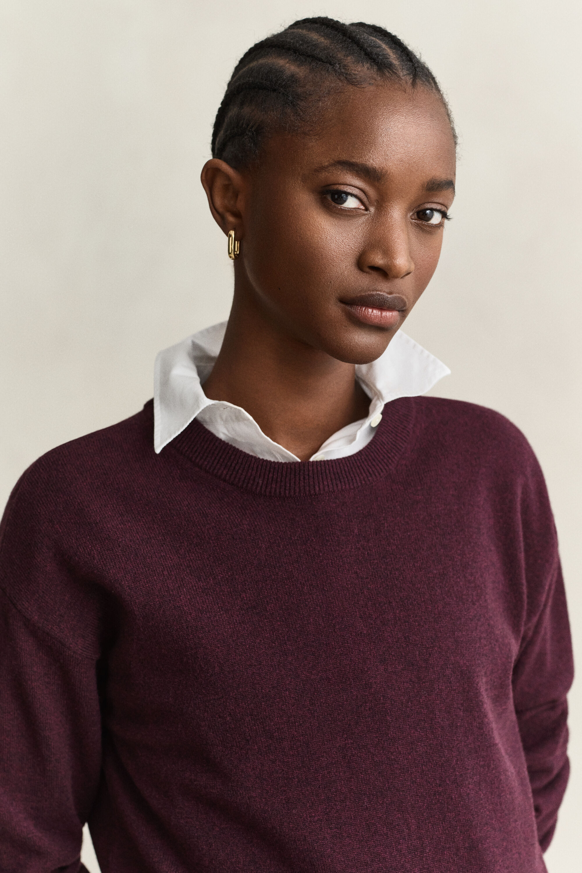 Maglia girocollo in finissima lana d’agnello