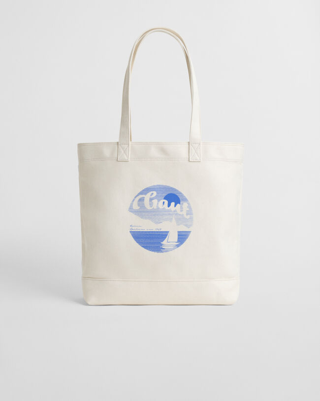 Borsa tote Graphic in tela di cotone