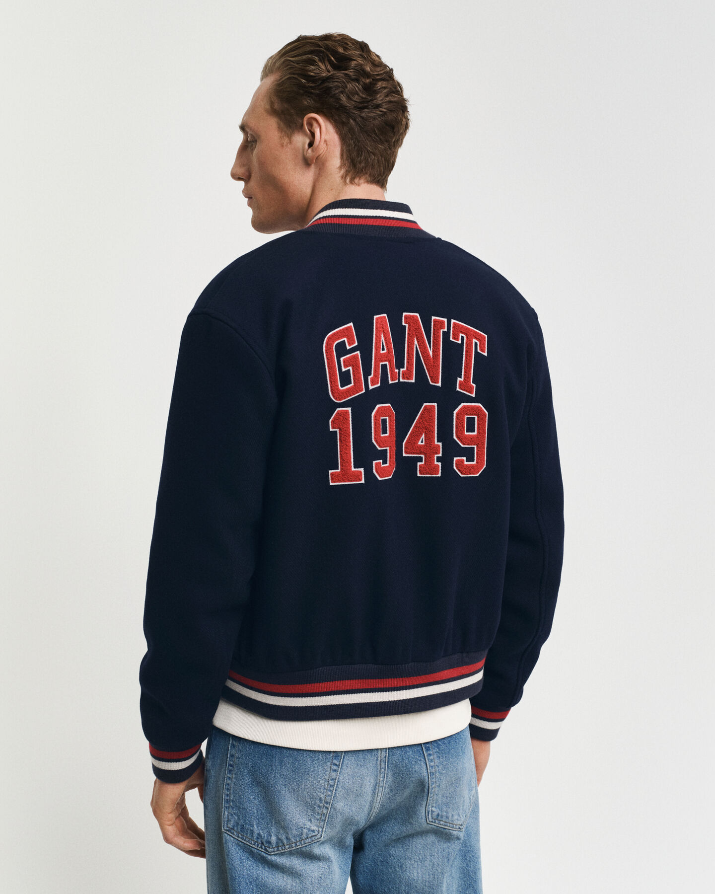 GANT Varsity Jacket in misto lana
