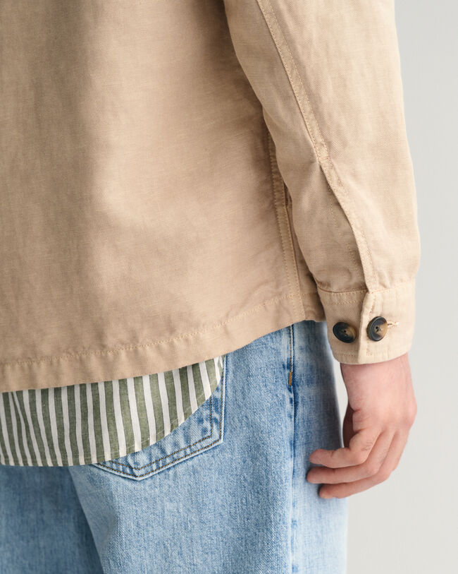 Camicia giacca in twill