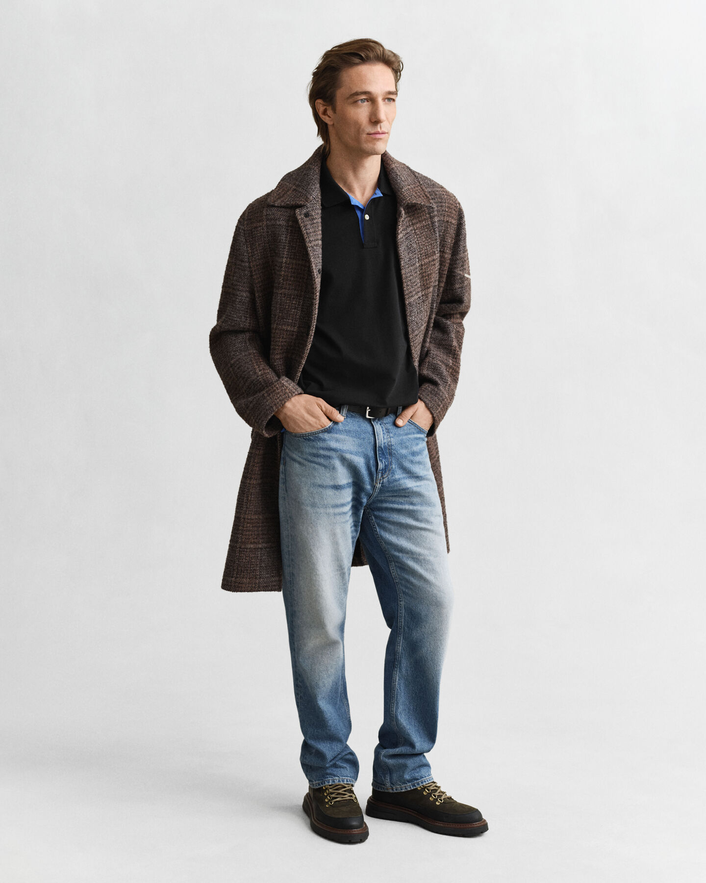 Polo in piqué a contrasto