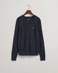 Maglia Casual girocollo in cotone a coste teens