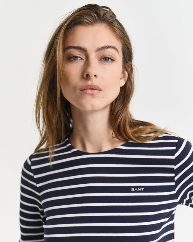 T-shirt Breton con maniche a 3/4