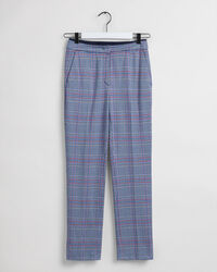 Pantaloni a sigaretta in jersey a quadri