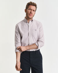 Camicia Oxford classica a righe Banker regular fit