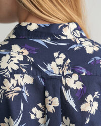 Camicia in misto cotone-voile con stampa Floral regular fit