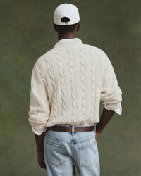 Maglia girocollo a trecce