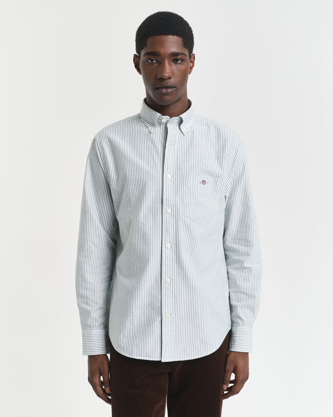 Camicia Oxford classica a righe Banker regular fit