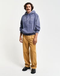 Felpa con cappuccio d&eacute;lav&eacute; vintage