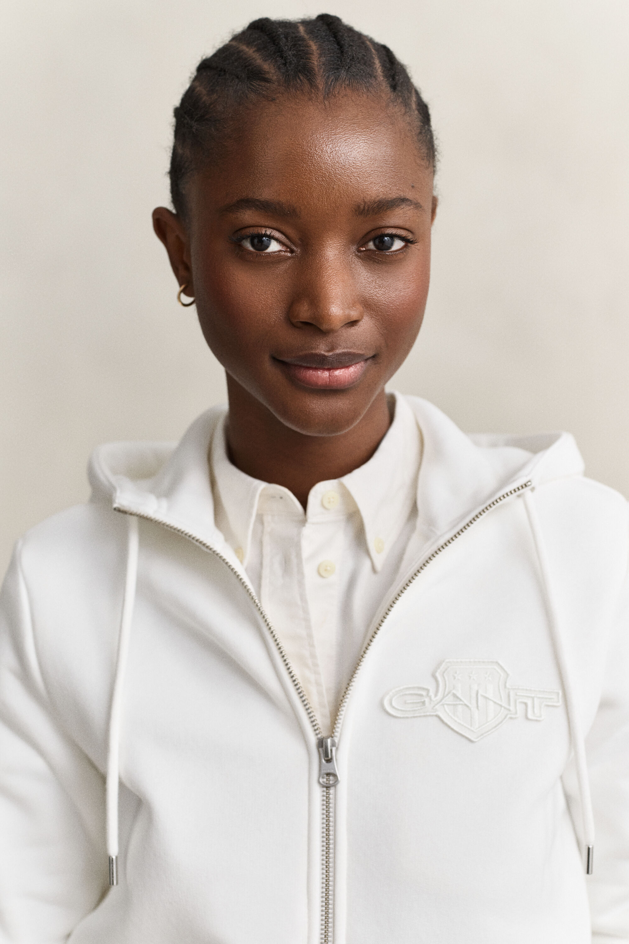 Felpa con zip e cappuccio Tonal Shield