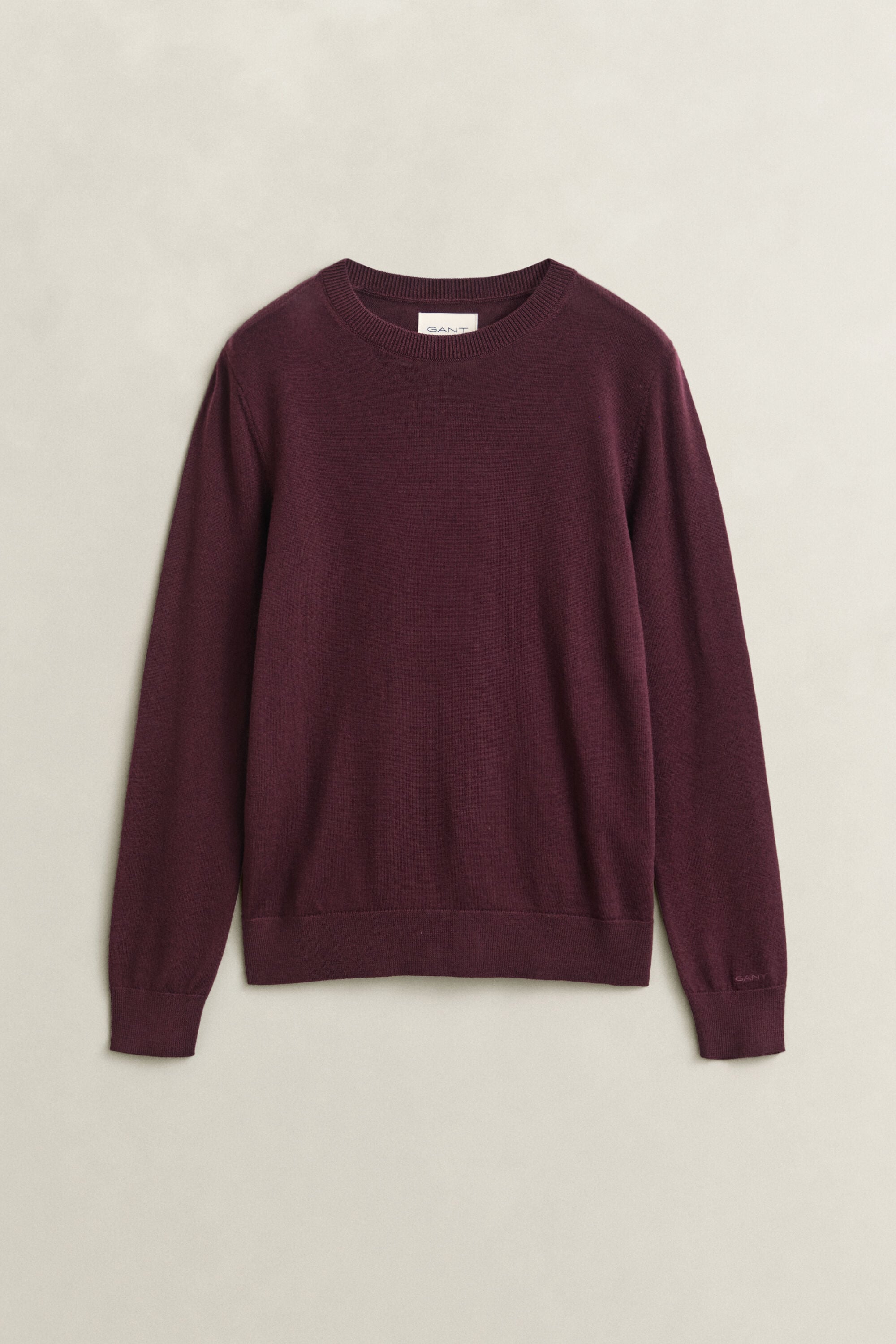 Maglia girocollo in finissima lana merino