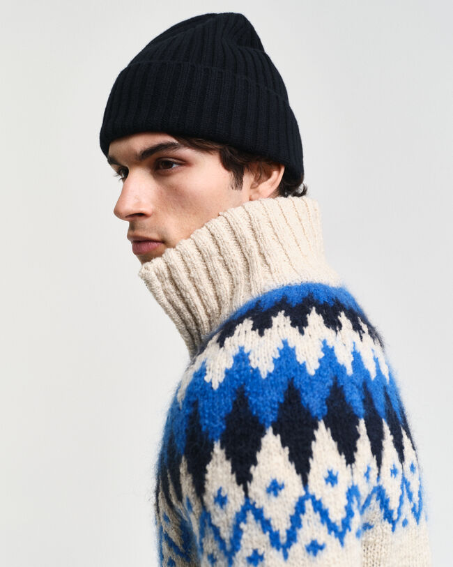 Cardigan con zip Jacquard