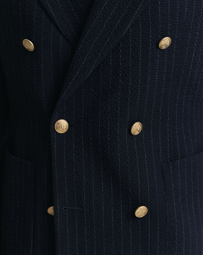 Blazer Club in seersucker a righe slim fit