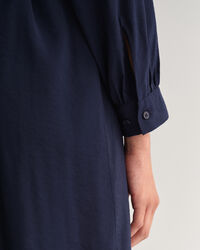 Abito chemisier con colletto alla coreana