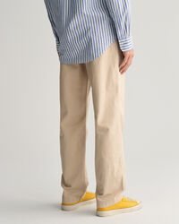 Chino in misto cotone-lino regular fit