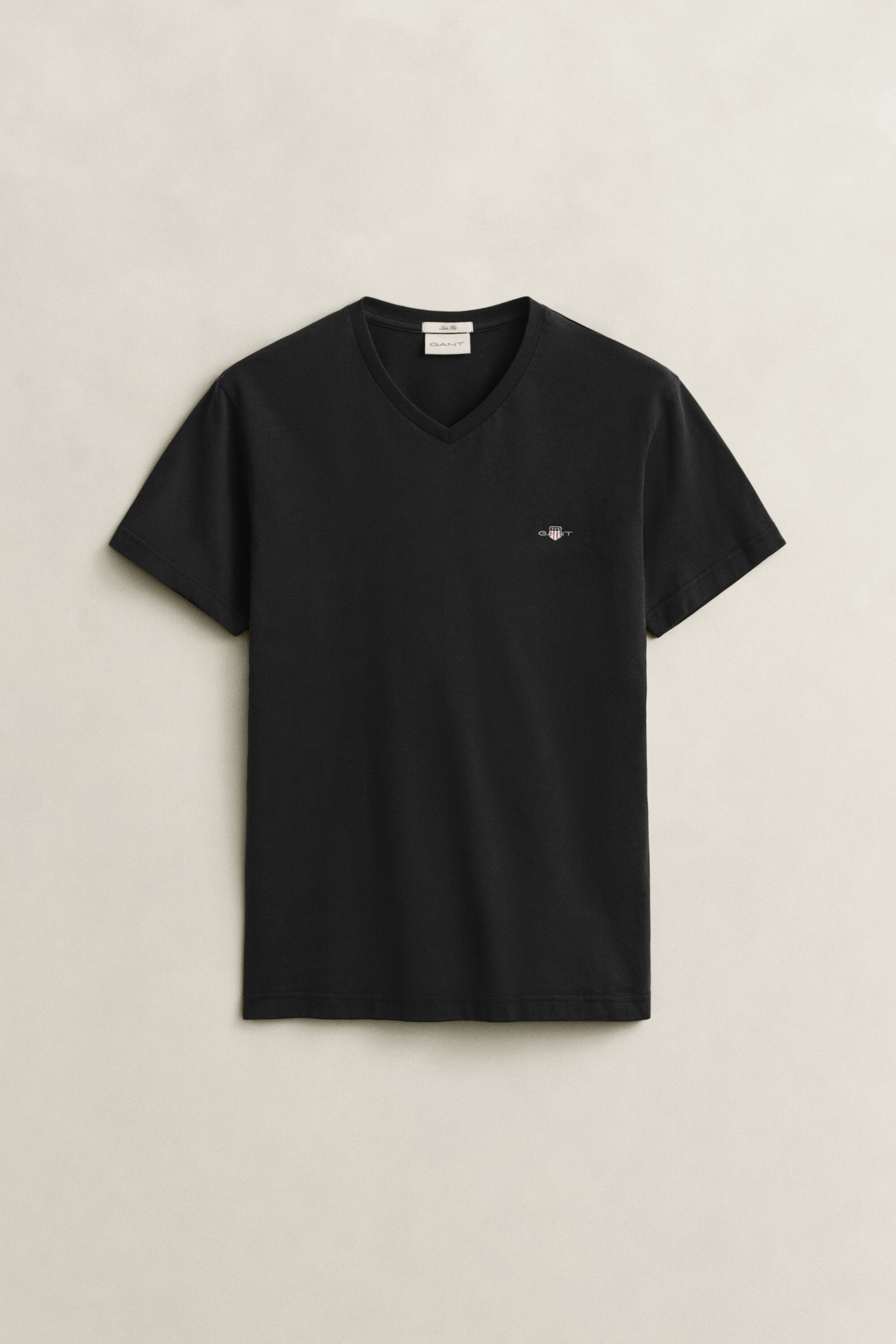 T-shirt Shield con scollo a V slim fit