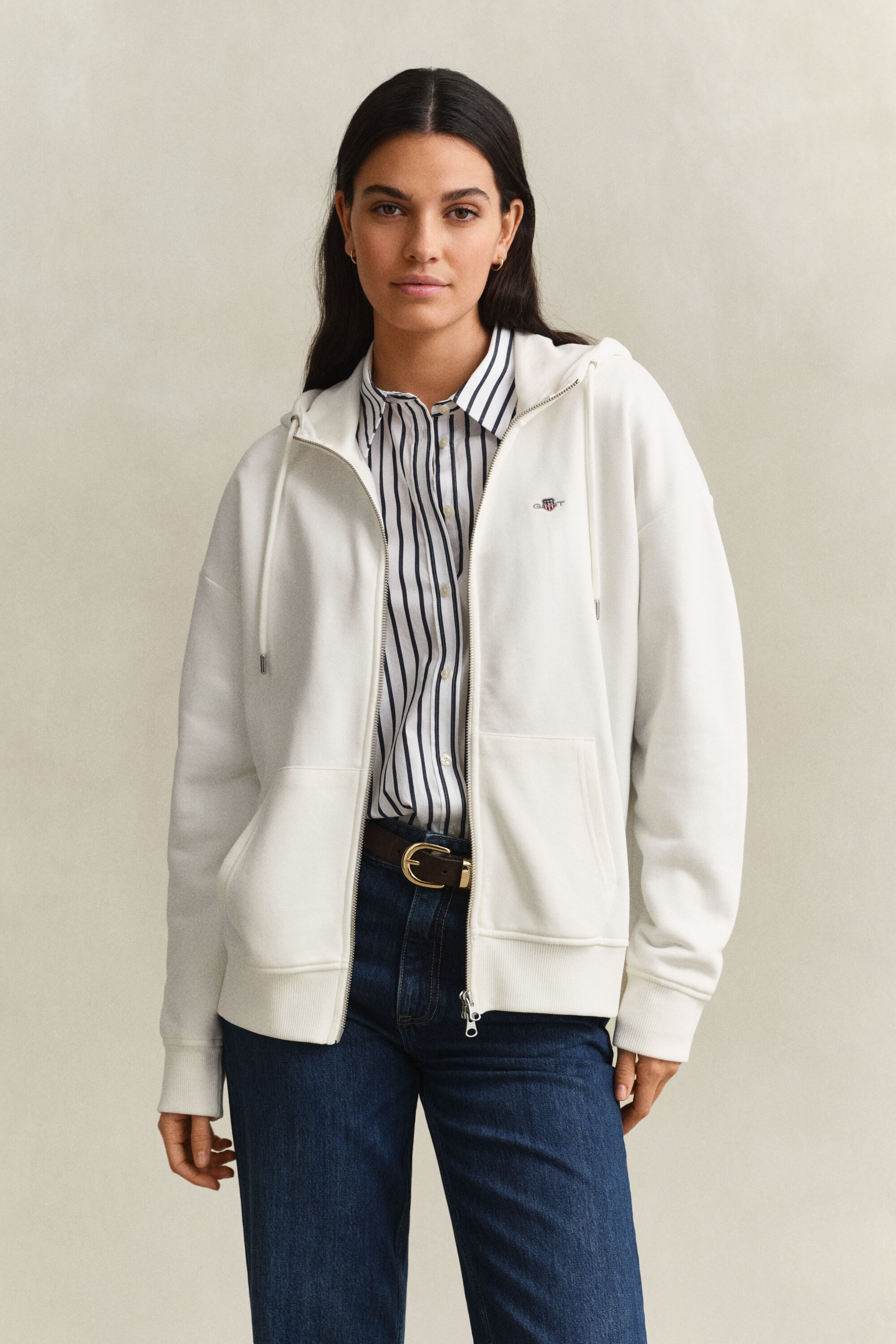Felpa con cappuccio Shield con zip