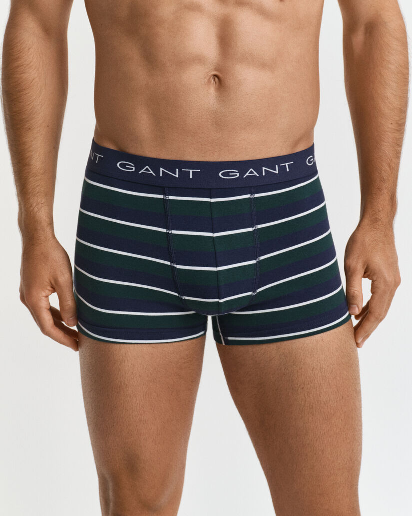 Confezione da 3 paia di boxer aderenti multirighe