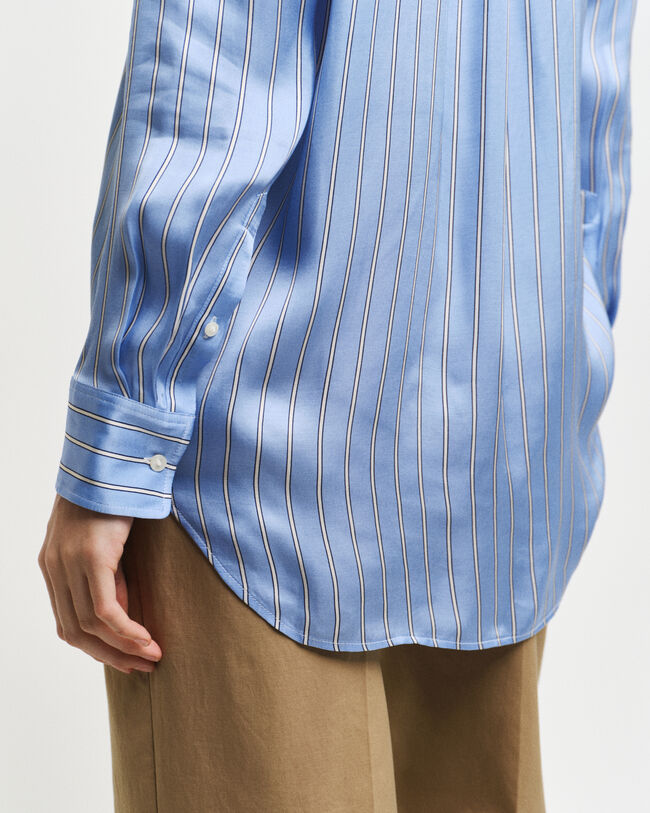 Camicia fluida a righe relaxed fit