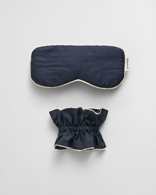 Set regalo con mascherina da notte in seta e fermacoda