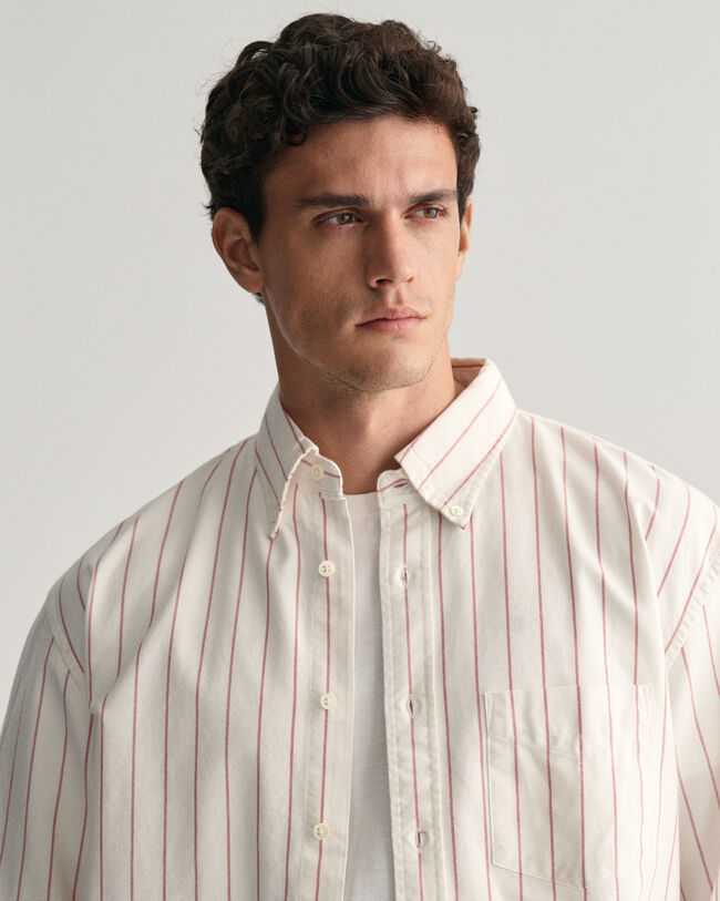 Camicia Oxford a righe Heritage relaxed fit
