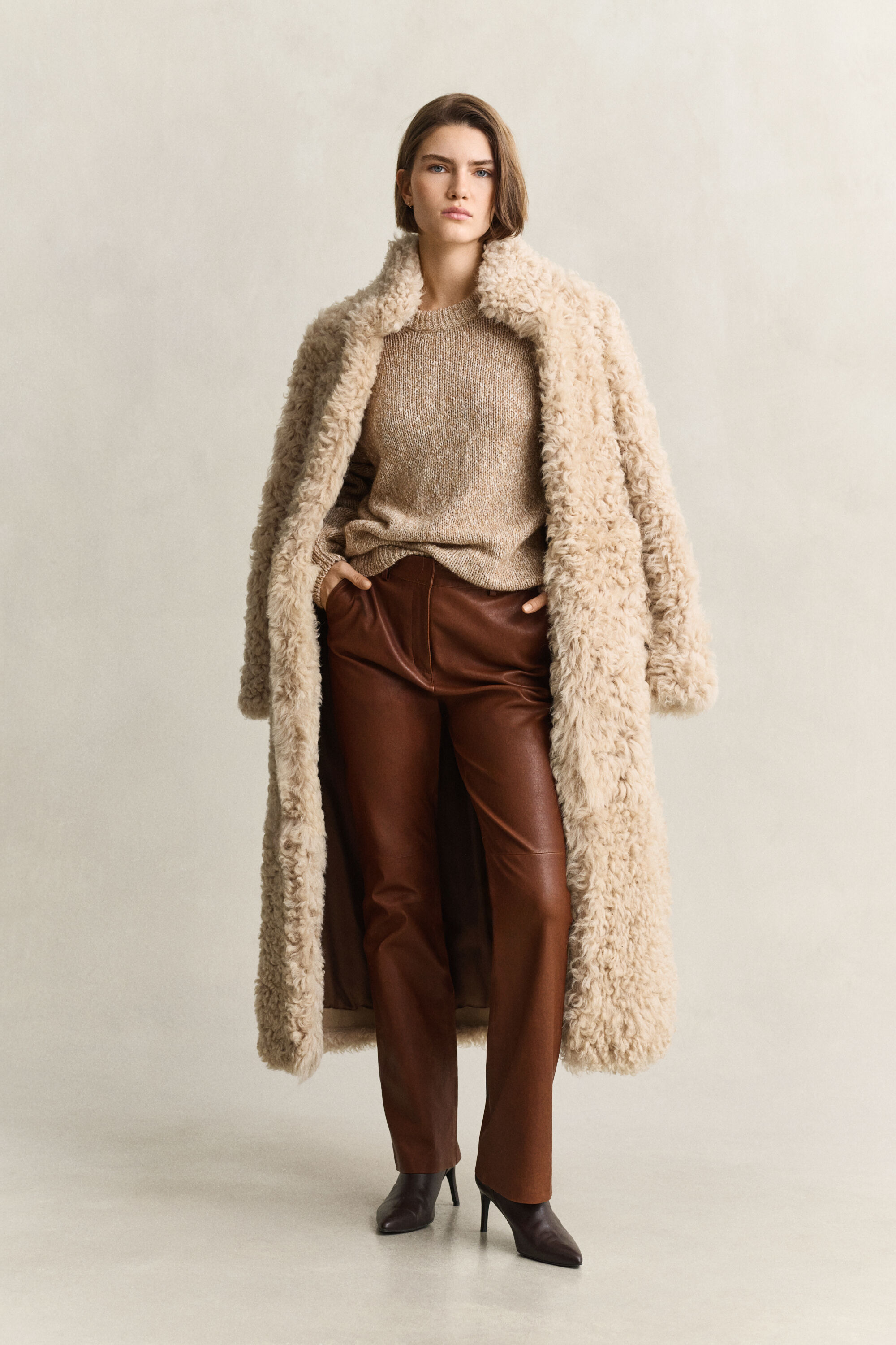 Cappotto in shearling