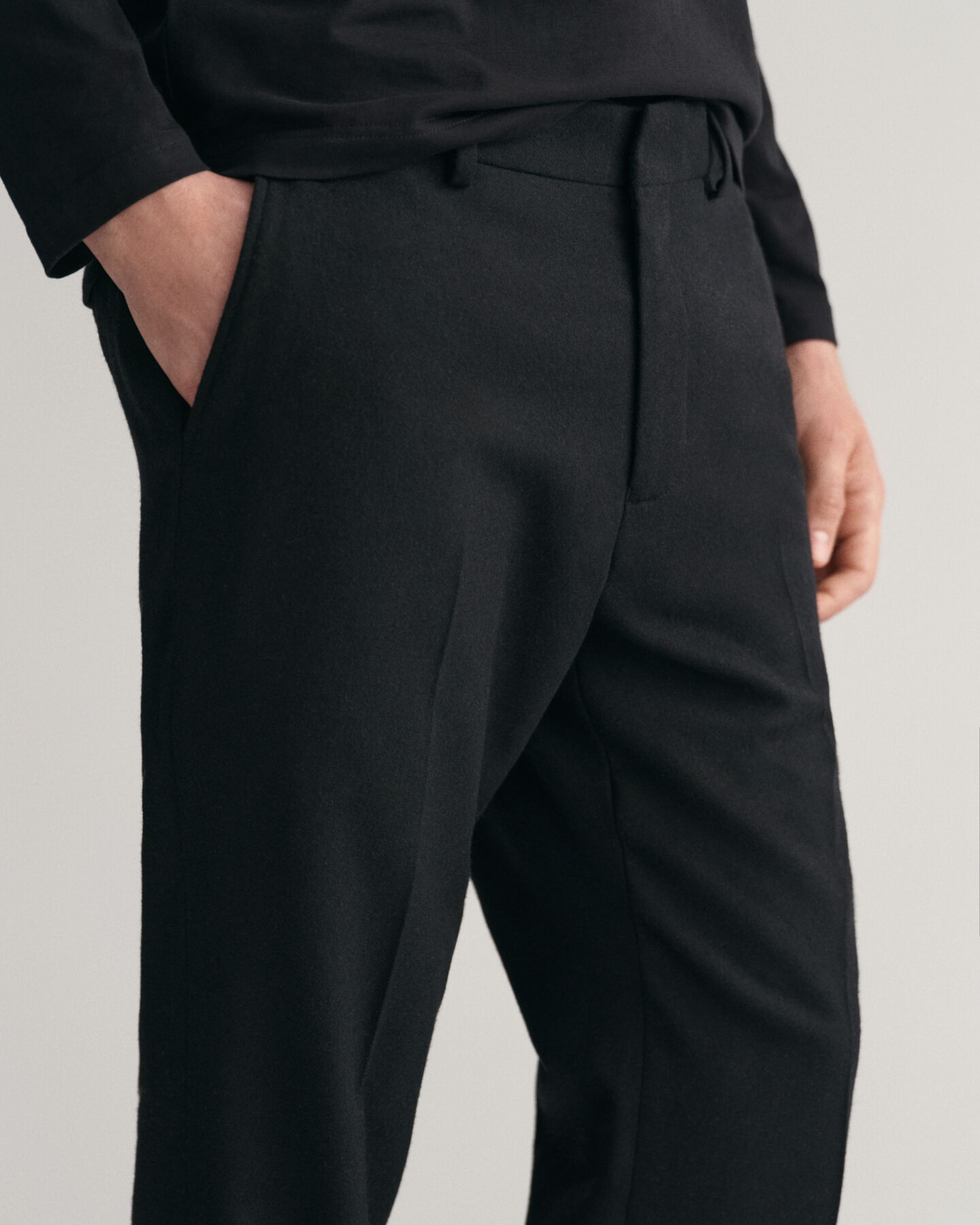 Pantaloni in flanella slim fit