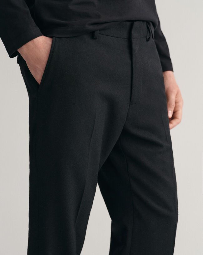 Pantaloni in flanella slim fit