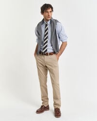 Classica camicia in popeline a quadri regular fit