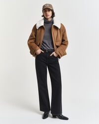 Maglia a collo alto in finissima lana merino