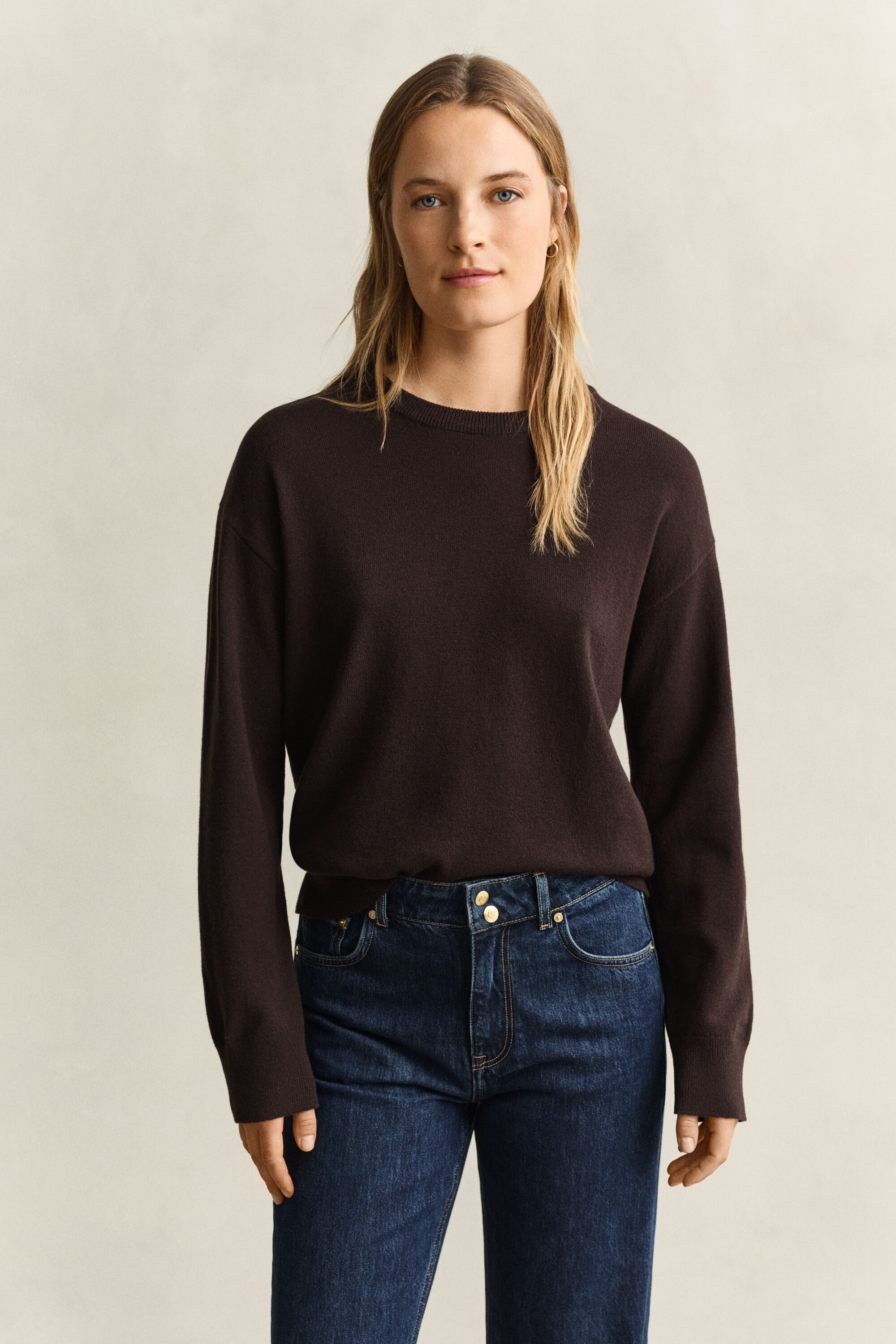 Maglia girocollo in finissima lana d’agnello