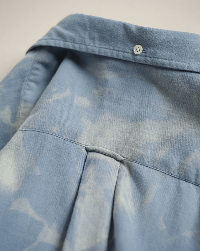 Camicia candeggiata Wrangler x GANT in lana e cotone con vestibilit&agrave; rilassata