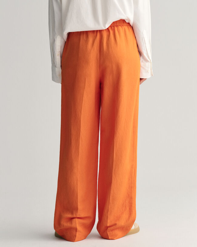 Pantaloni Pull-on in misto lino relaxed fit