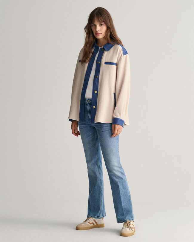 Camicia giacca testurizzata