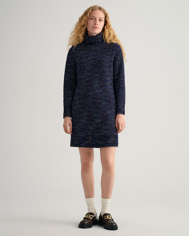 Abito dolcevita multicolore